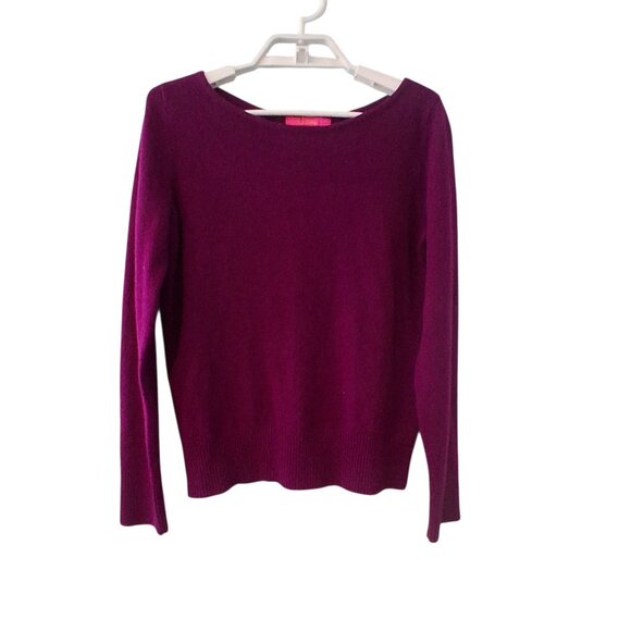 Lilly Pulitzer Fairley cashmere sweater womens Small purple - Picture 1 of 4